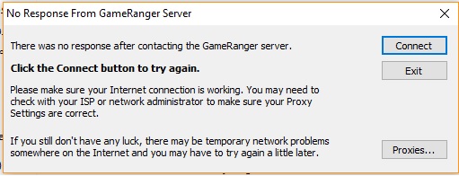 gameranger proxy settings